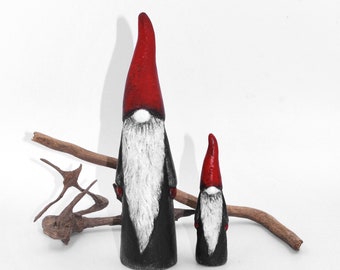 Gothic Gnomes - Set of 2 Gnomes | Gothic Farmhouse | Outdoor Gnome Decor |  Indoor Outdoor Garden Art | Gothic Cement Gnomes | Gnomes