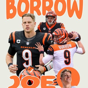 Joe Burrow Png| Cincinnati Design | Digital Design | Football T-Shirt Design | Poster | T Shirt Design