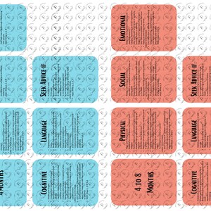 Developmental Milestones Flash Cards