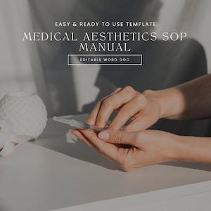 Aesthetic Practice Standard Operating Procedure Manual | Medical Spa SOP Manual