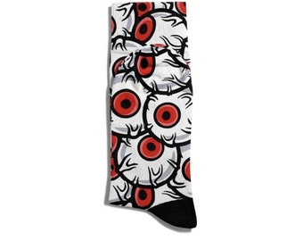 Scary Eyes Groomsmen Socks / Groomsmen Gifts / Wedding Socks