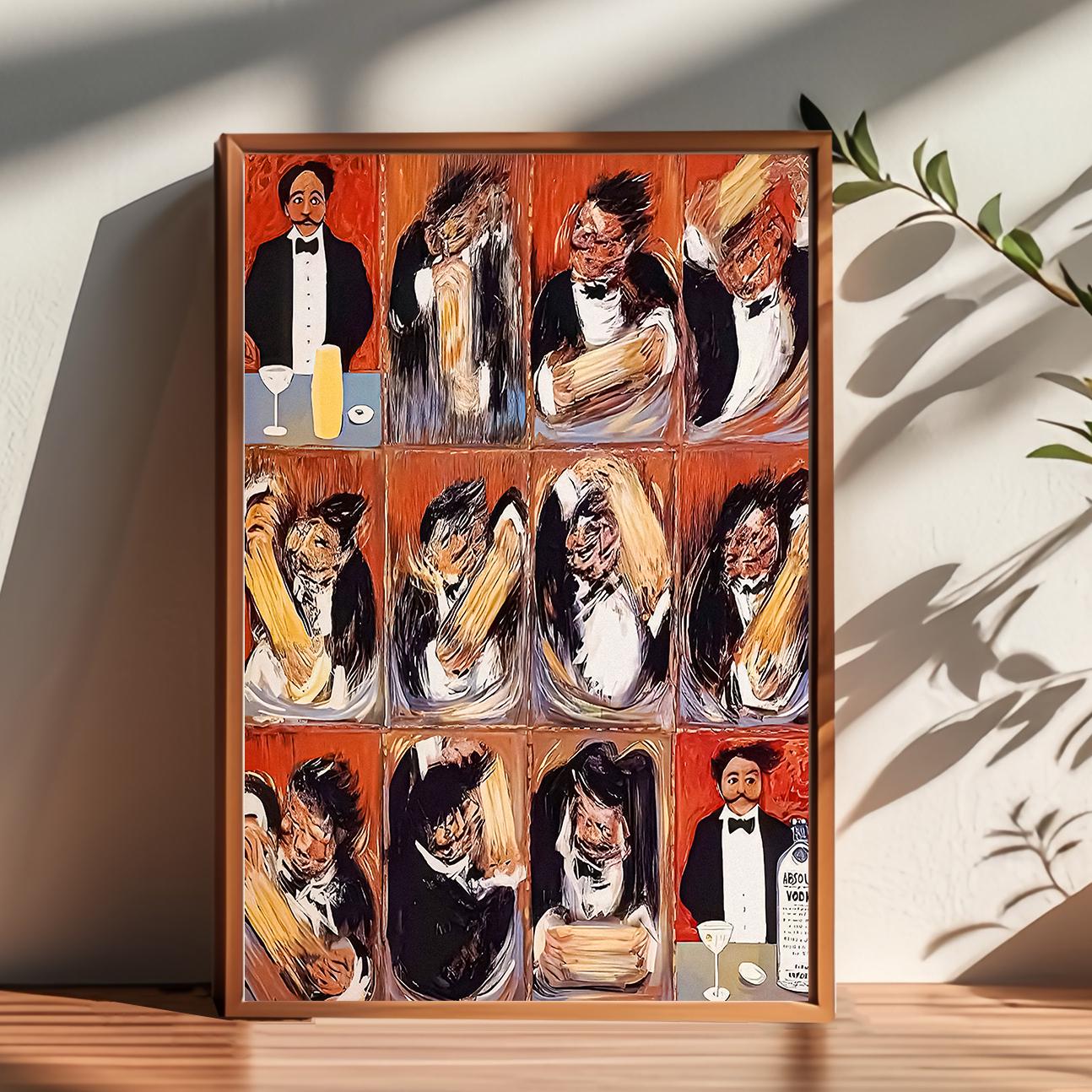 Guy Buffet Martini Canvas Poster, Room Decor,Poster for Gifts,Home Decor,Wall Art Decor