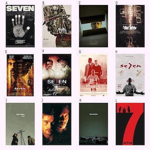 Se7en Film Poster, Raumdekor, Poster für Geschenke, Wohnkultur, Wandkunst Dekor