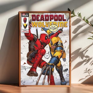Deadpool & Wolverine Film Poster,Dekoration,Poster für Geschenke,Wohnkultur,Wandkunst Dekor