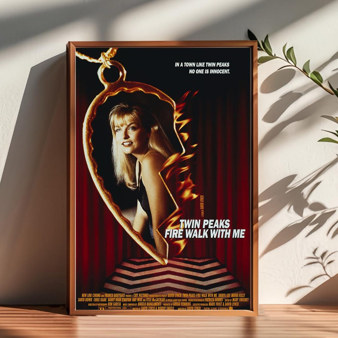 Twin Peaks: Fire Walk With Me Movie Poster, Handmade Canvas Art