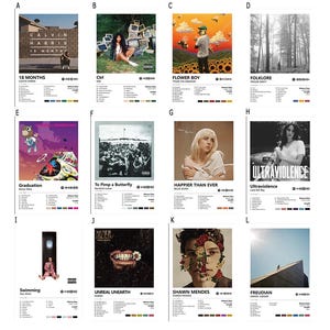 Pôster de álbum personalizado - Arte de parede musical, Impressão de capa de álbum, Escolha qualquer álbum, Pôster de arte de álbum, Arte de parede, Decoração de quarto, Pôster para presentes,
