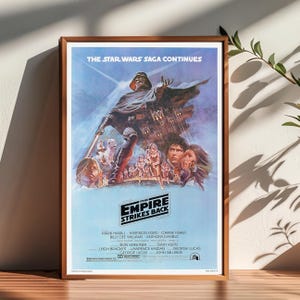 Póster retro de la película Star Wars Episodio V - El Imperio Contraataca, decoración de habitaciones, póster para regalar, decoración del hogar, decoración de pared.