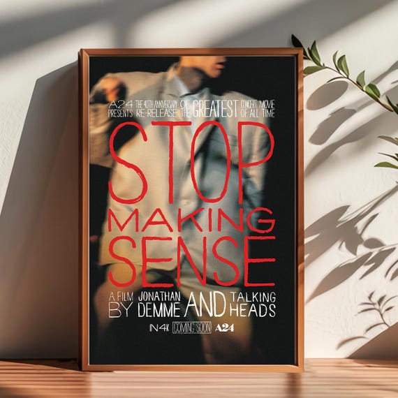 ストップ・メイキング・センス映画ポスター：トーキング・ヘッズの
