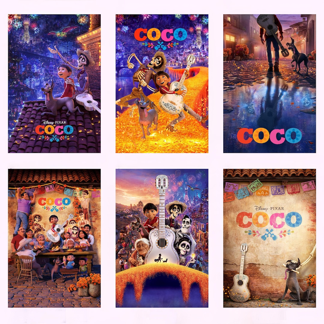 coco-movie-poster-handmade-canvas-wall-art-etsy