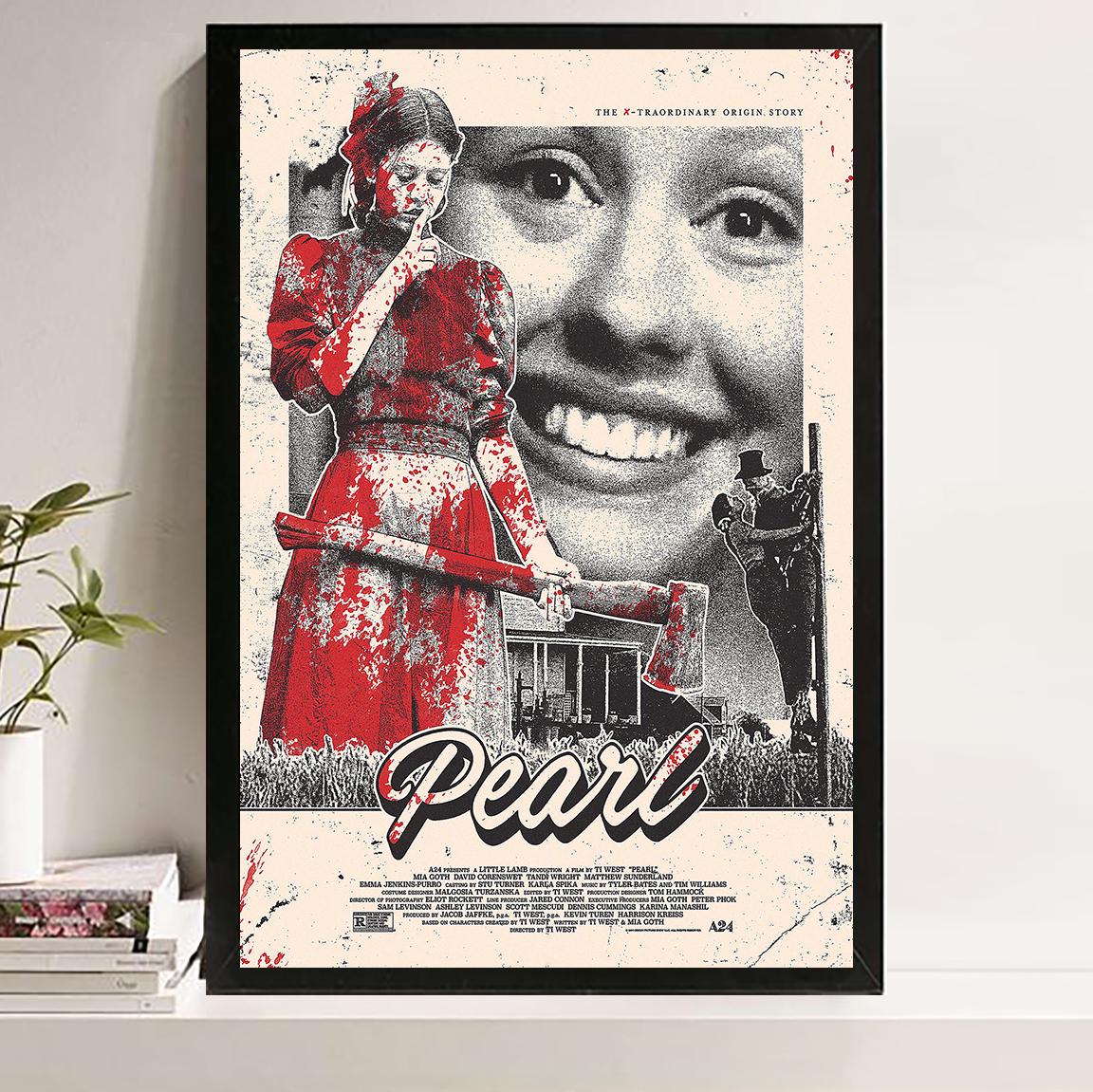Pearl Movie Poster: Handmade Canvas Wall Art - Etsy