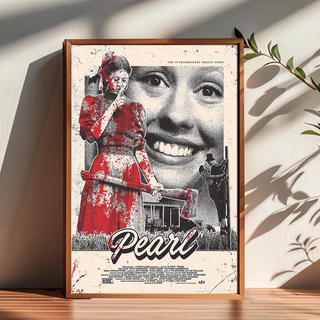 Pearl Movie Poster: Handmade Canvas Wall Art - Etsy