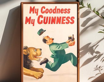 My Goodness My Guinness Poster,Room Decor,Poster for Gifts,Home Decor,Wall Art Decor