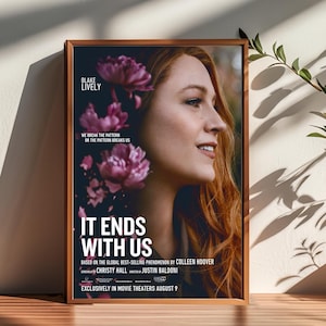 It Ends With Us Filmposter, Raumdekor, Poster für Geschenke, Wohnkultur, Wandkunstdekor