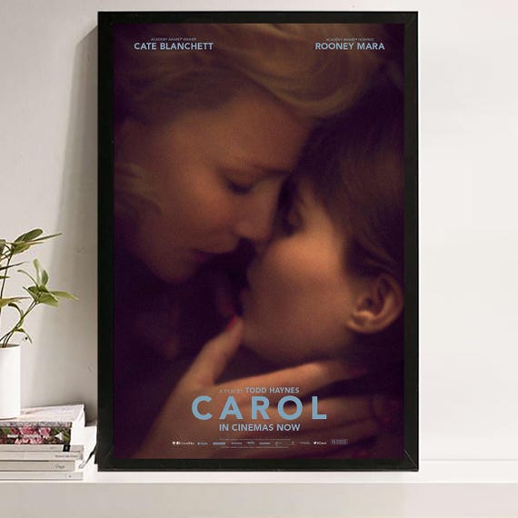 Carol Movie Poster: Cate Blanchett, Rooney Mara, Canvas Wall Art