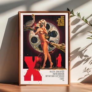 X Movie Poster, Raumdekor, Poster für Geschenke, Wohnkultur, Wandkunst Dekor