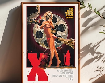 X Movie Poster,Room Decor,Poster for Gifts,Home Decor,Wall Art Decor