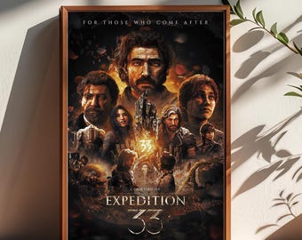 Poster Expédition 33 Clair Obscur : oeuvre d'art murale sur toile haute définition