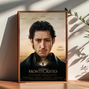 Póster de la película El conde de Monte Cristo, decoración de la habitación, póster para regalos, decoración del hogar, decoración de arte de pared