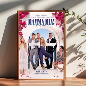 Póster de la película Mamma Mia, decoración de habitaciones, póster para regalos, decoración del hogar, decoración de arte mural