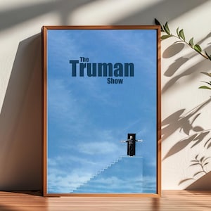 Poster del film The Truman Show, decorazioni per la stanza, poster per regali, decorazioni per la casa, decorazioni da parete