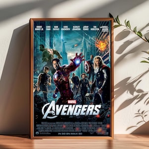 Digital The Avengers Film Poster,Dekoration,Poster für Geschenke,Wohnkultur,Wand Kunst Dekor