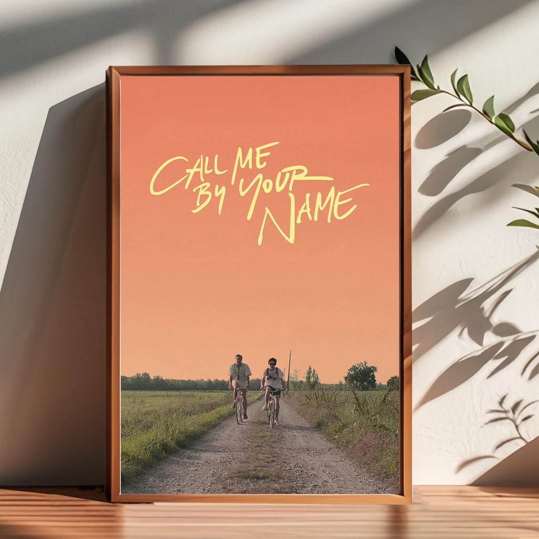 Call Me by Your Name Movie Poster: Handmade Canvas Wall Art - Etsy