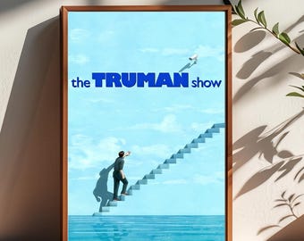 Affiche Du Film The Truman Show - Impression D'art Sur Toile De Haute Qualité - Décoration De Chambre - Poster D'art Pour Cadeau - France