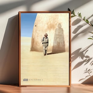 Star Wars Episode I Poster: Canvas Wall Art Decor