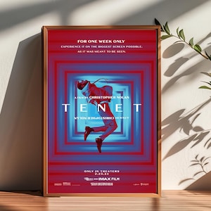 Tenet Film Poster, Raumdekor, Plakat für Geschenke, Wohnkultur, Wandkunst Dekor