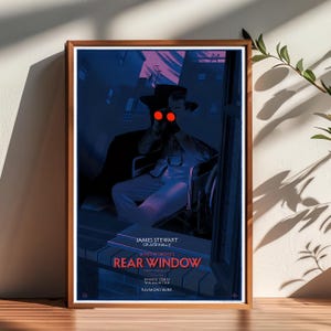 Alfred Hitchcock's Heckfenster Film Poster, Zimmer Dekor, Poster für Geschenke, Wohnkultur, Wand Kunst Dekor