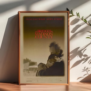 Die Brücken von Madison County Filmposter, Raumdekor, Poster für Geschenke, Wohnkultur, Wandkunstdekor