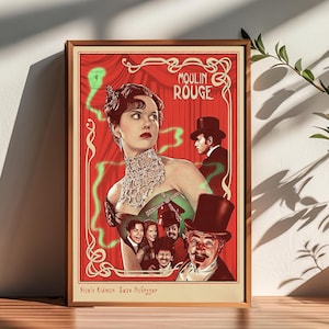 Moulin Rouge Film Poster, Raumdekor, Plakat für Geschenke, Wohnkultur, Wandkunst Dekor