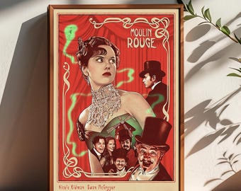 Moulin Rouge Movie Poster,Room Decor,Poster for Gifts,Home Decor,Wall Art Decor