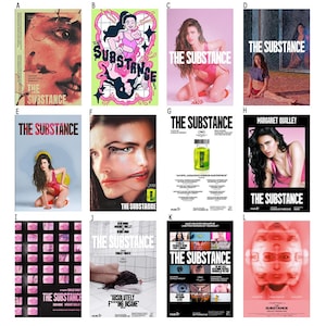 The Substance Movie Poster, Raumdekor, Poster für Geschenke, Wohnkultur, Wandkunstdekor