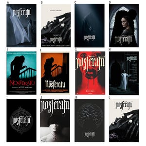 Póster de la película Nosferatu, decoración de habitaciones, póster para regalar, decoración del hogar, decoración de pared.