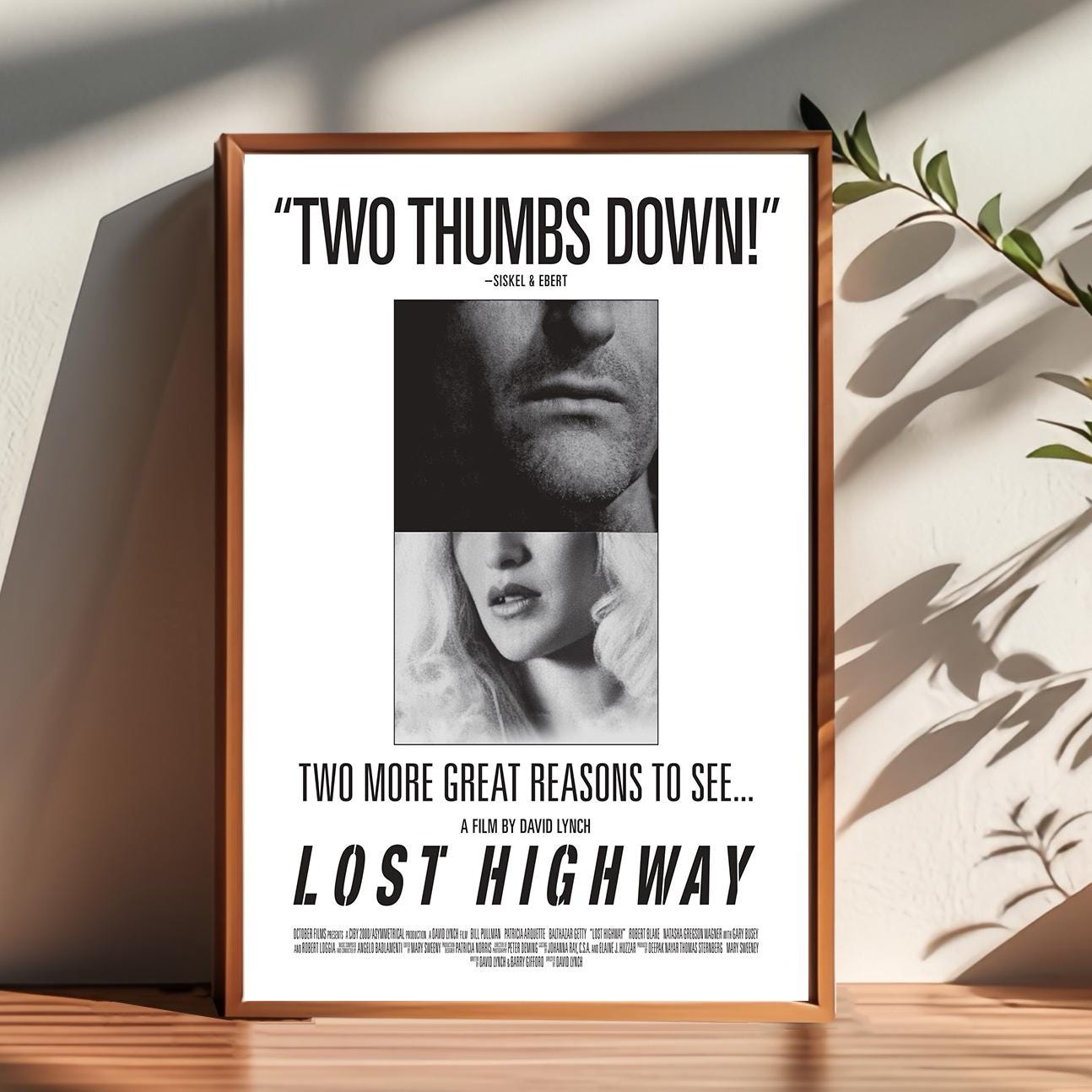 Lost Highway Movie Poster,Room Decor,Poster for Gifts,Home Decor,Wall Art Decor