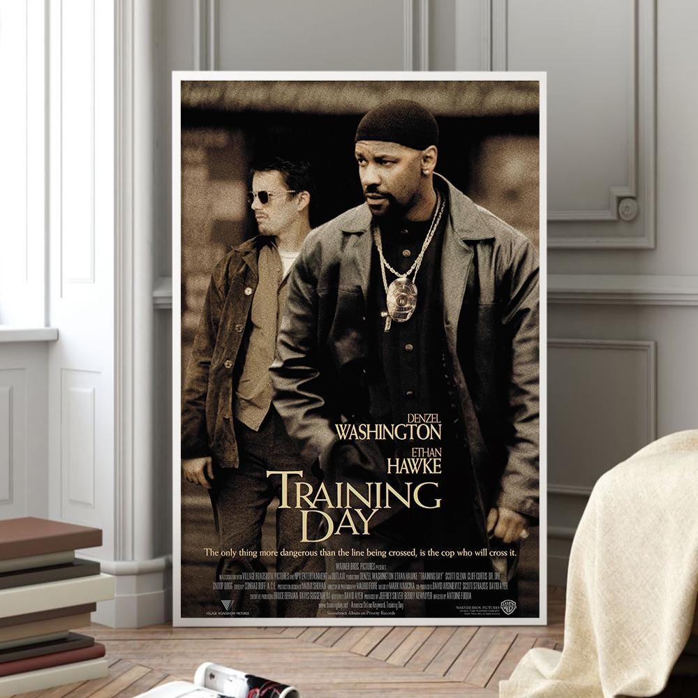 トレーニング・デイ 映画ポスター：デンゼル・ワシントン、イーサン