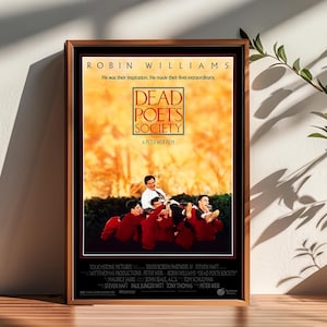 Póster de la película La Sociedad de los Poetas Muertos, decoración de habitaciones, póster para regalar, decoración del hogar, decoración de pared.