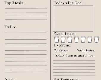 Agenda per ADHD/ Agenda giornaliera/ Agenda organizzativa