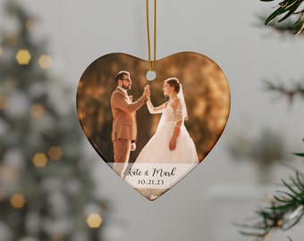 Personalisiertes Hochzeitsgeschenk | Paare Ornament | Verheiratet Geschenk Ornament | Verlobung Ornament | Verheiratet Namen Ornament | Hochzeit Ornament