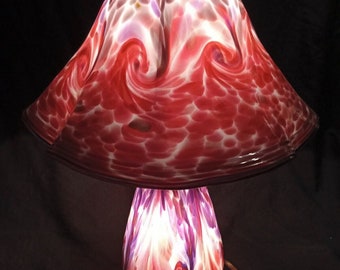 Glass Mushroom Lamp