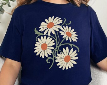 Vintage Daisy T-Shirt: Boho Floral Graphic Tee