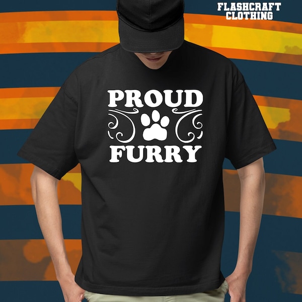 Proud Furry Shirt, Fursuit Fandom T-Shirt, Cute Fursuit Tee, Women Men, Wolf Fox Lover Gift, Gifts Him Her, Yiff Trash, Fursona Shirts