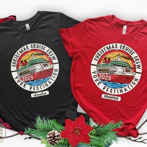 Personalized Christmas Cruise 2025 Family Vacation Shirts