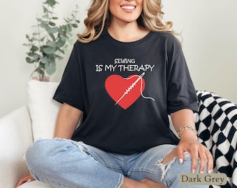 Nähtherapie Shirt: Lustiges Quilten Geschenk, Handarbeit T-Shirt