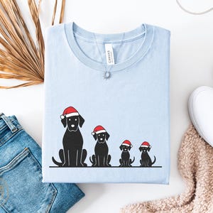 Christmas Dog Family Shirt, Cute Holiday Pet Lover Tee, Matching Dog Mom Dad Gift, Cute Gift for Dog Lover, Merry Christmas Shirt, Xmas Tee