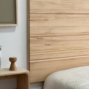 Letto singolo in legno con rete a doghe con testiera 90 x 200 cm Bianco