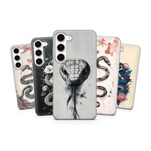 Snake Phone Case Reptile Cover for iPhone 16 Pro Max, 15 Plus, 14, 13, 12, 11, XS & Samsung Galaxy S25, S25+, S24, S23, A55, A54 Pixel 9 Pro