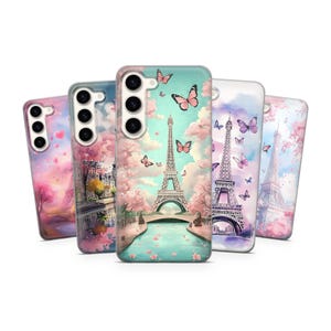 Eiffel Tower Phone Case Paris Watercolor Art Cover for iPhone, Samsung & Pixel