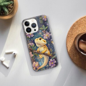 Bearded Dragon Phone Case – Cute Lizard Cover for Samsung Galaxy S25, S23, A15, A14, A54, A53, A25, A34, iPhone 16, 15, 14, Pixel 9, 7A